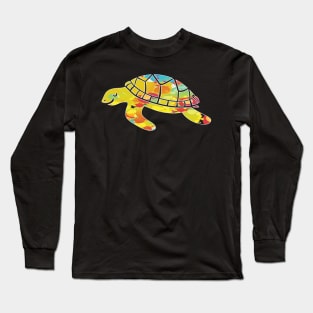 Cool turtle sea mandala t-shirt Long Sleeve T-Shirt